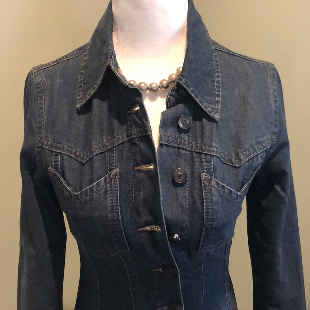NWOT ASOS Button Front Fit and Flare Denim Dress